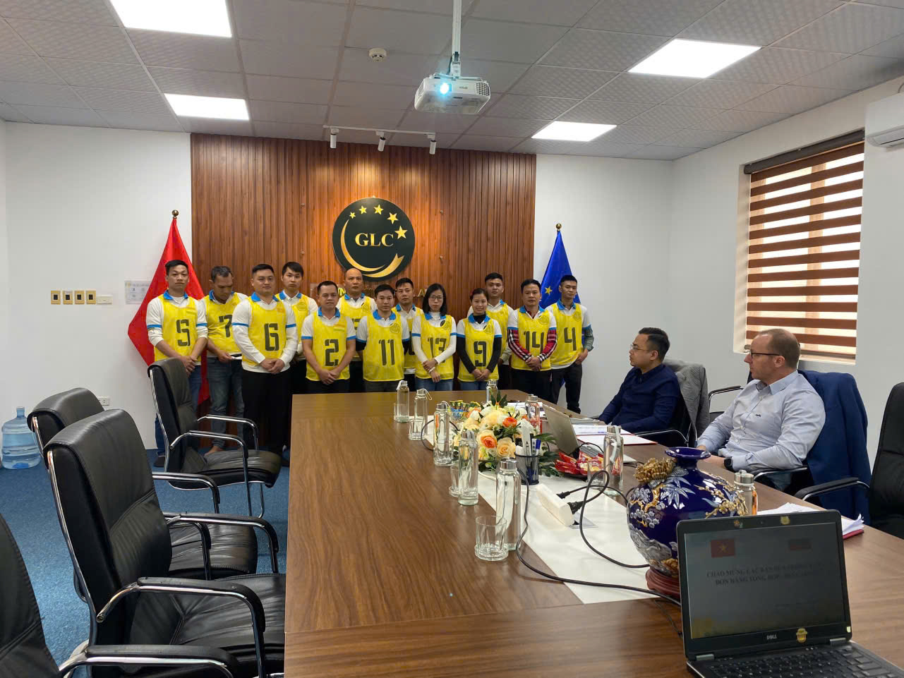 Vietnamese workers at our office during the interview day.