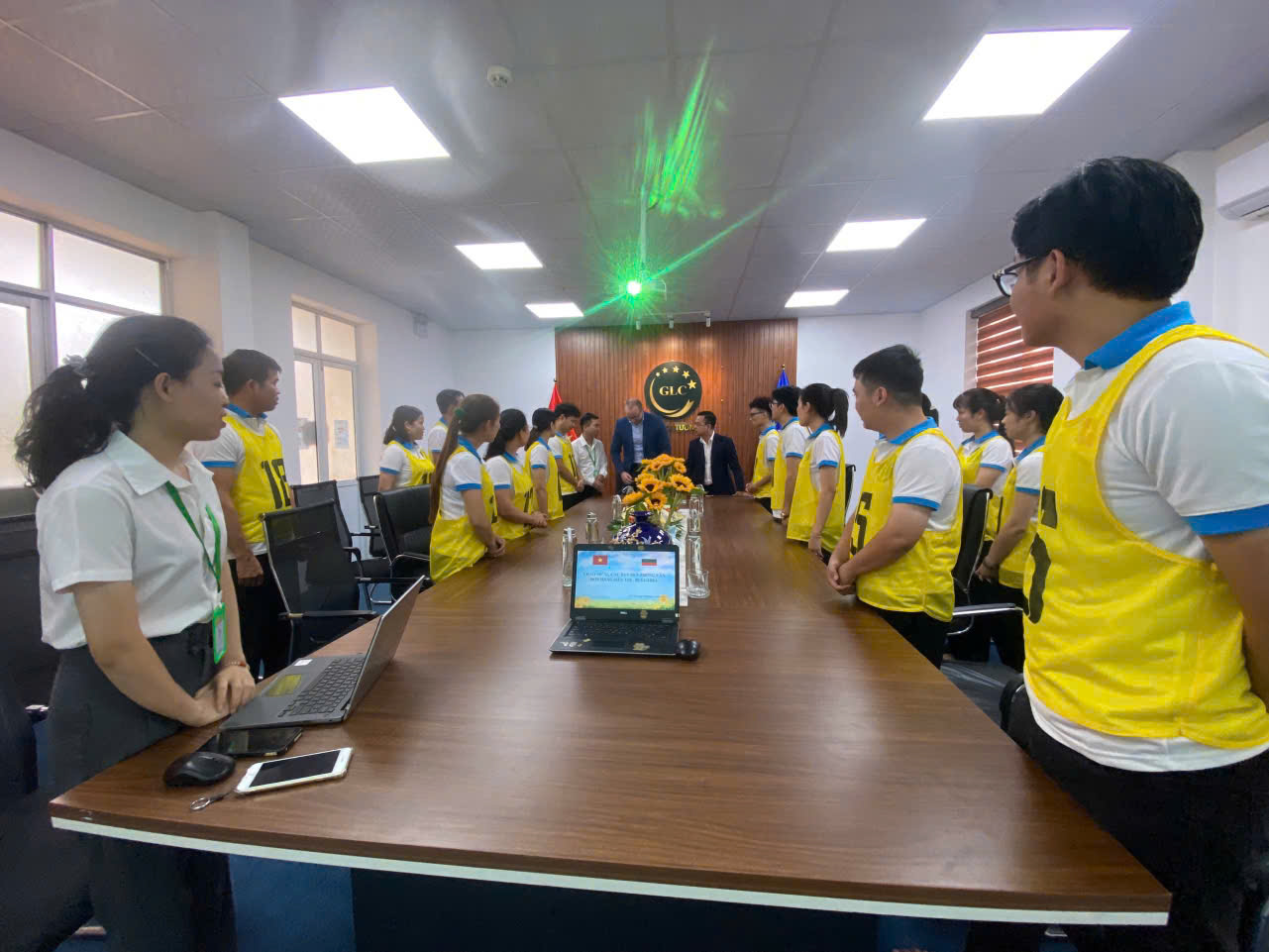 Our valued partner is conducting direct interviews with workers at our office in Hanoi.